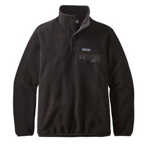 Patagonia Womens Lightweight Synchilla Snap-T Fleece Pullover Black